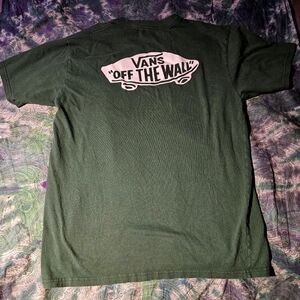 Vans green off the wall shirt board logo